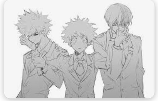 Bakugo, Todoroki and Deku